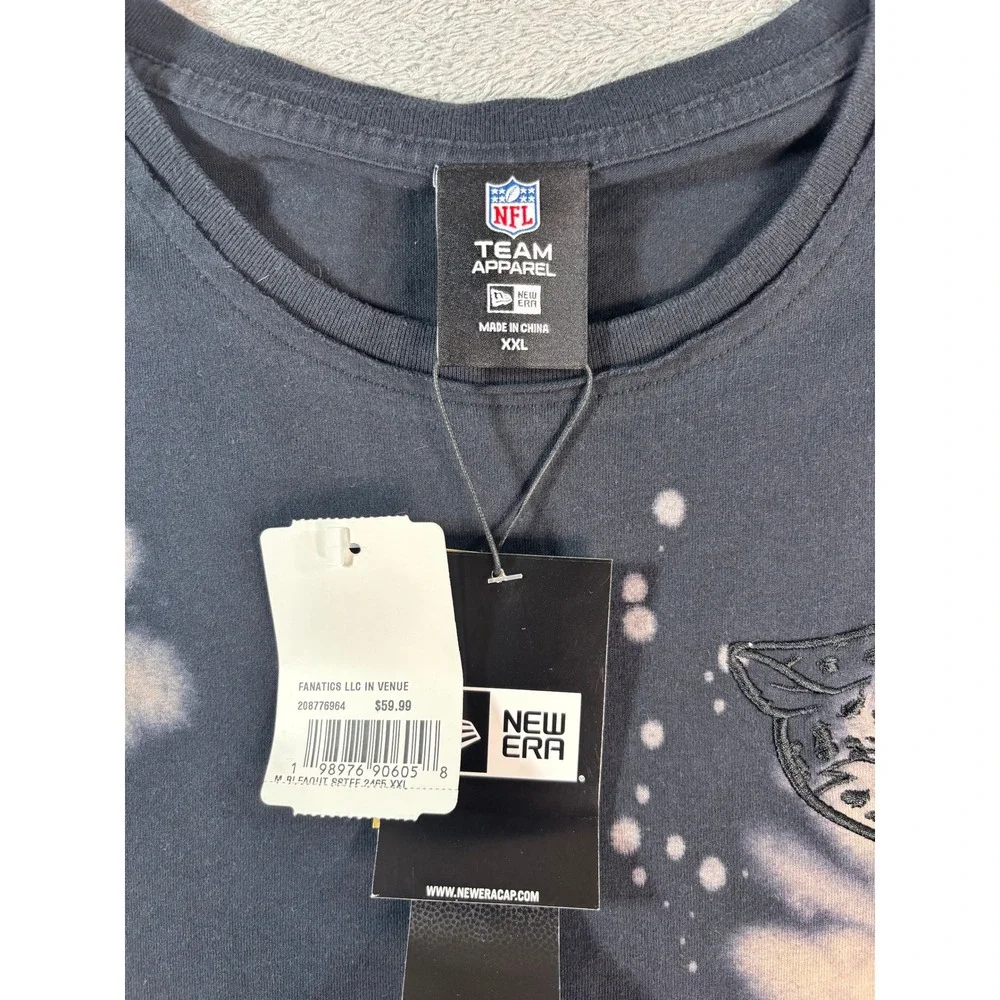 New Era NFL Jacksonville Jaguars Bleach Tie Dye T-Shirt Mens XXL Black New